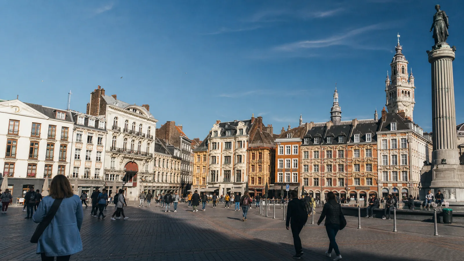 vue de la grand place de Lille