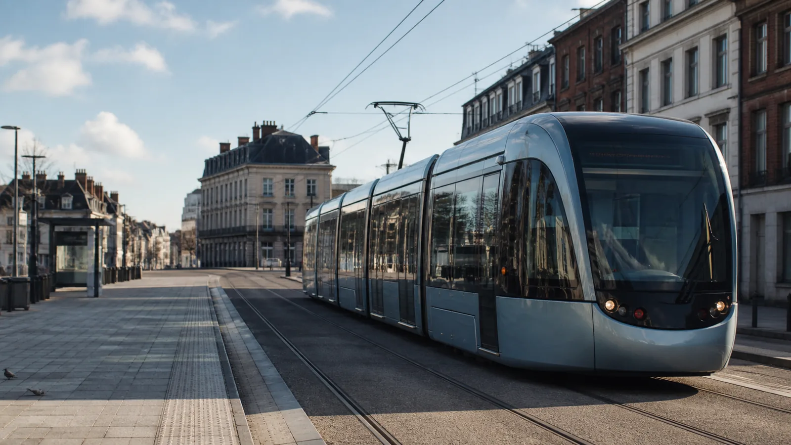 tram de Valenciennesdaytime