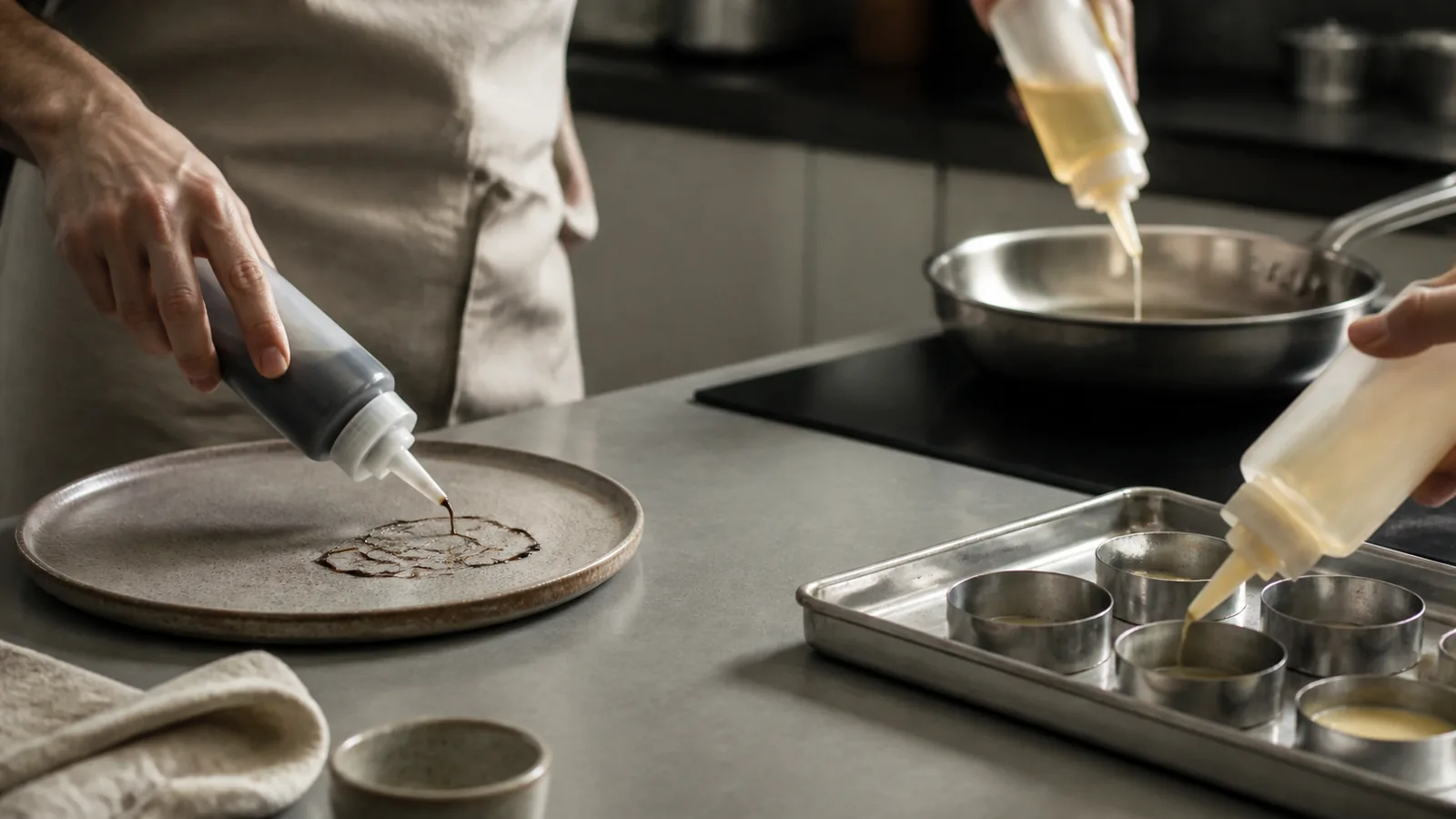 applications de la pissette de cuisine