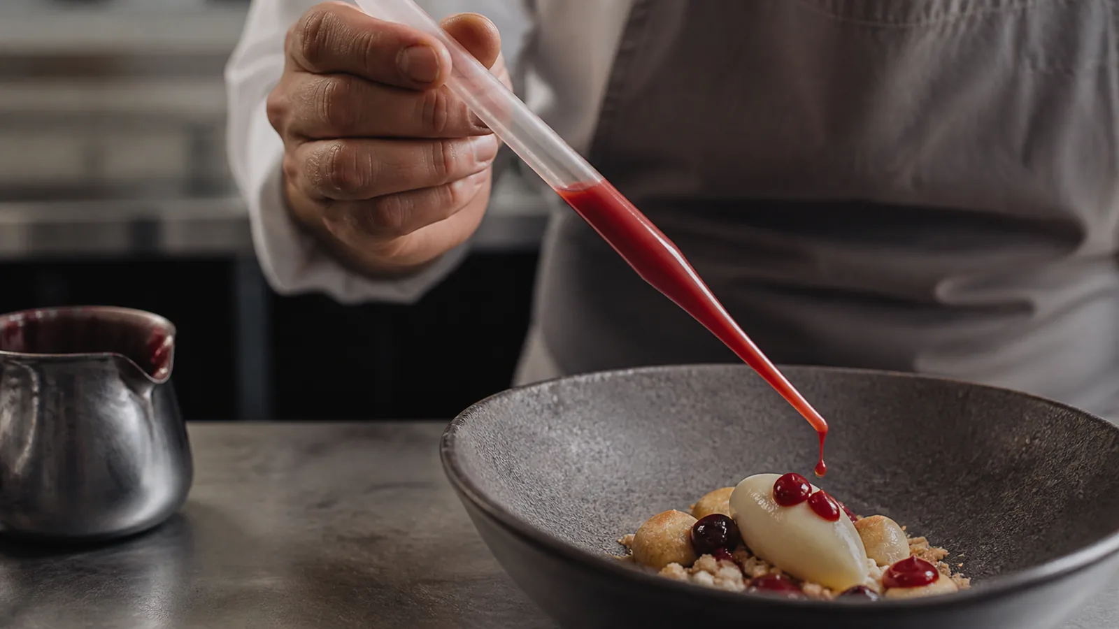 la pipette de cuisine fonctionne comme une seringue