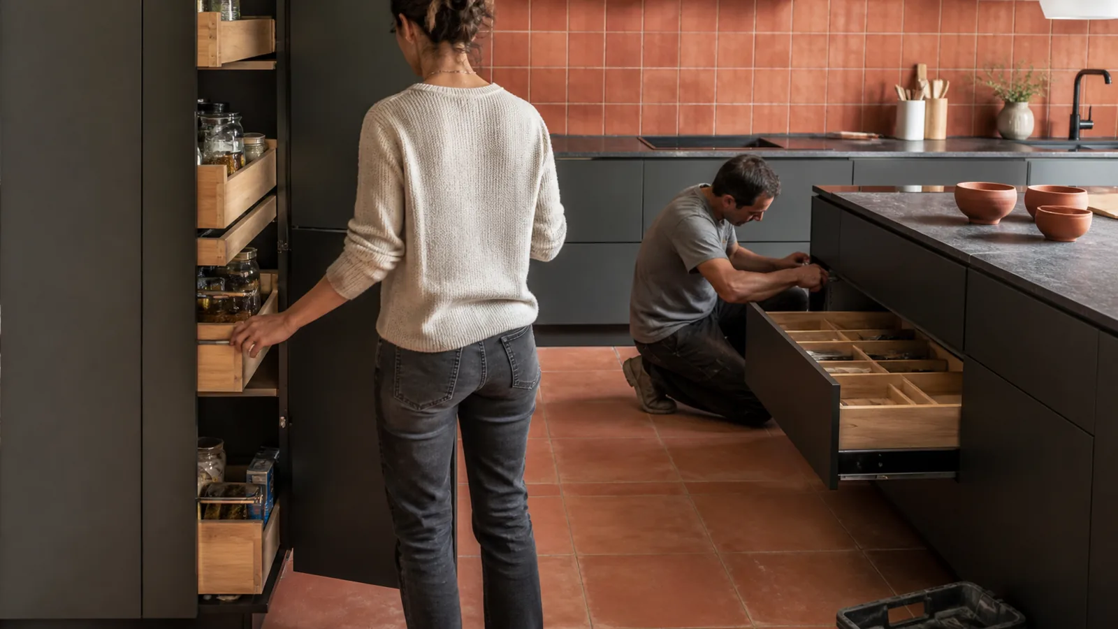 place a la fonctionnalite de la cuisine moderne