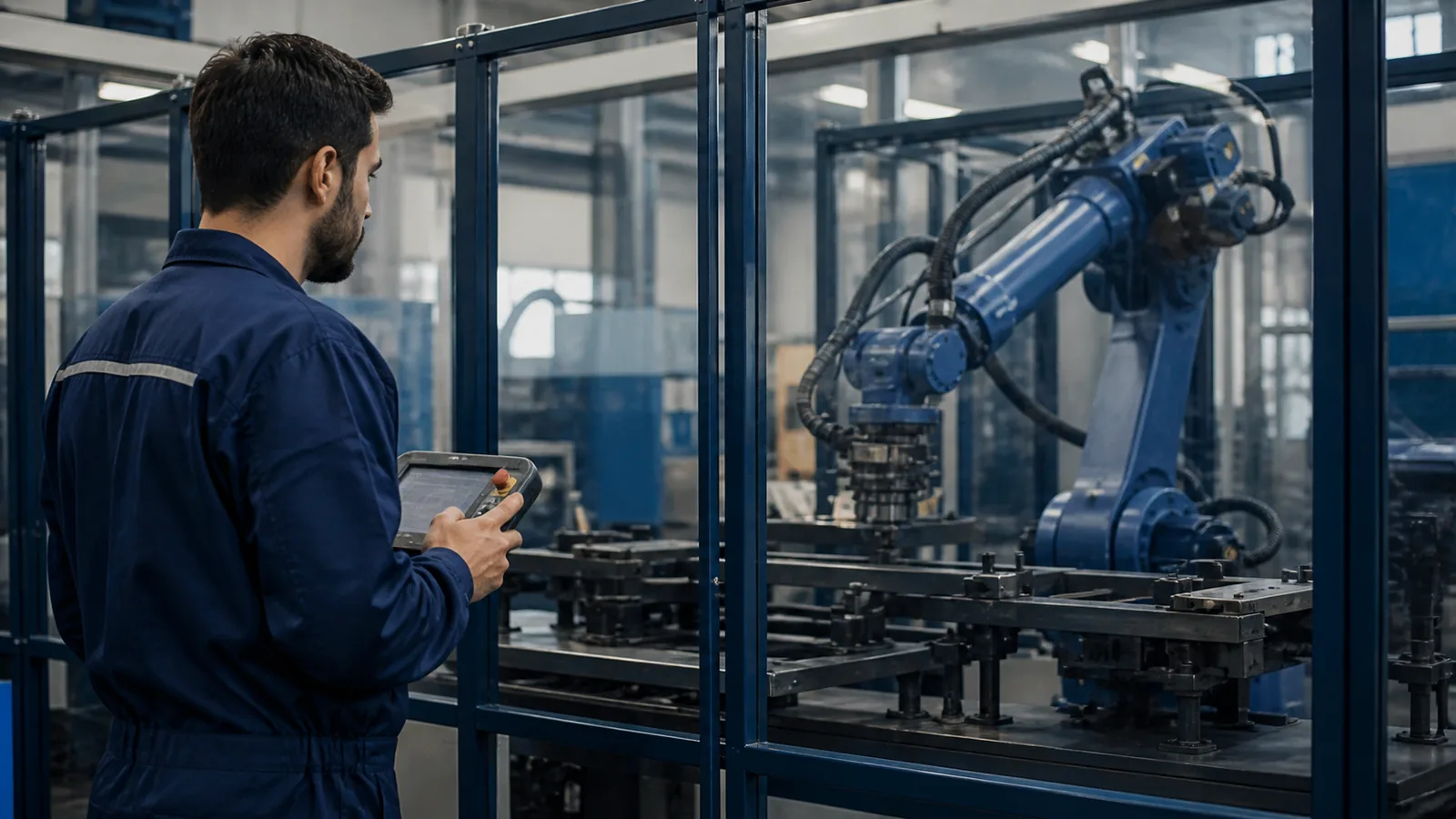 découvrez la robotique industrielle : une exploration de cette technologie révolutionnaire qui automatise les processus de fabrication. comprenez ses applications, ses avantages et son impact sur l'industrie moderne. plongez dans la définition et les grandes tendances de ce secteur en pleine expansion.