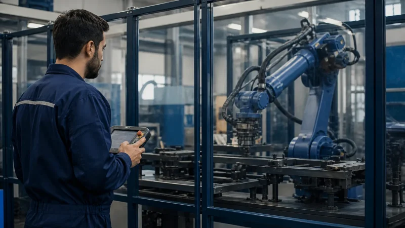 découvrez la robotique industrielle : une exploration de cette technologie révolutionnaire qui automatise les processus de fabrication. comprenez ses applications, ses avantages et son impact sur l'industrie moderne. plongez dans la définition et les grandes tendances de ce secteur en pleine expansion.